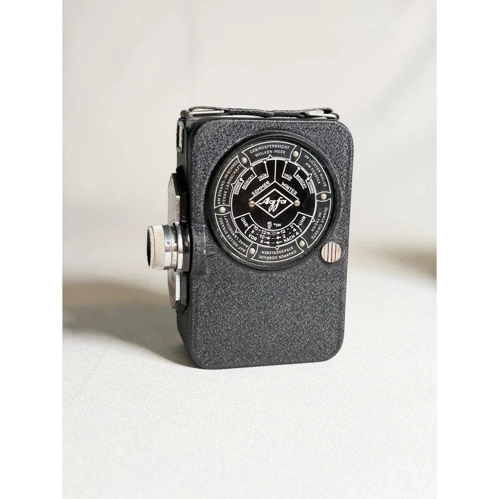 Vtg Agfa Movex 8 Movie Camera - WORKING MOTOR - w/ Case & Agfacolor Cassette